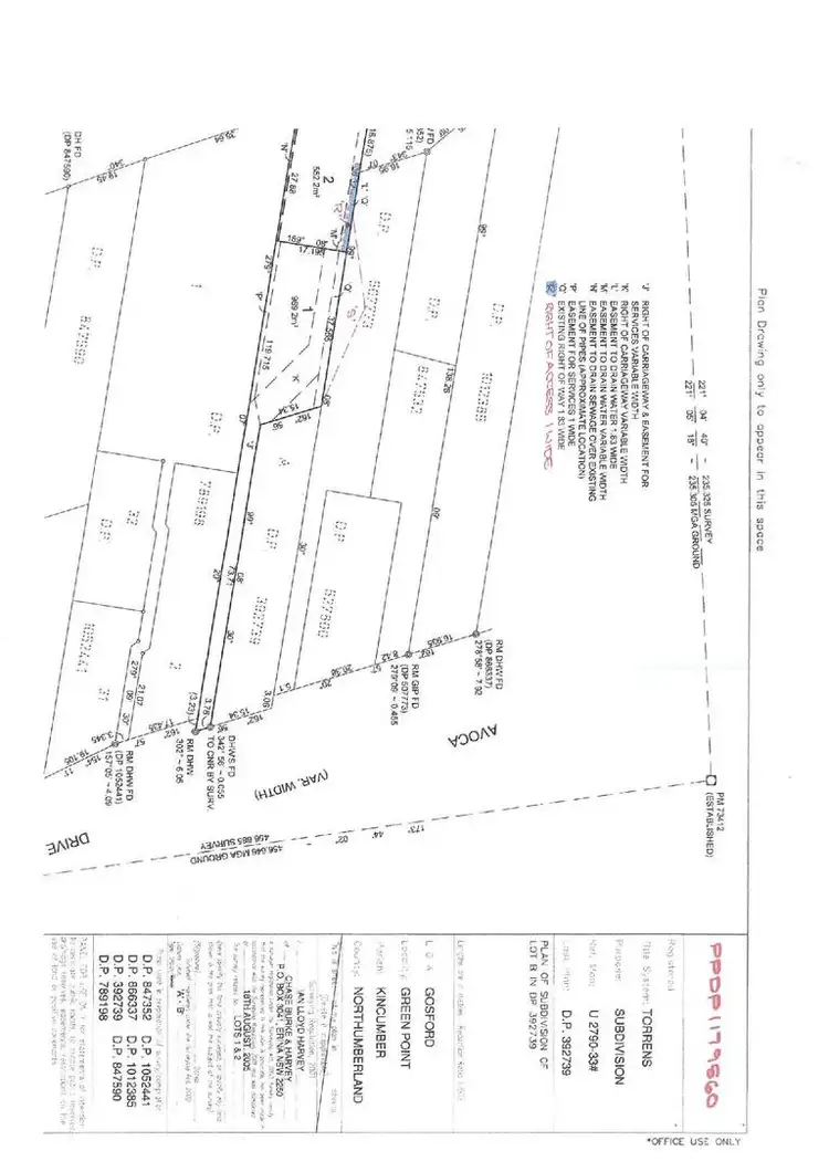 Floorplan of Homely land listing, 1/317 Avoca Drive, Green Point NSW 2251