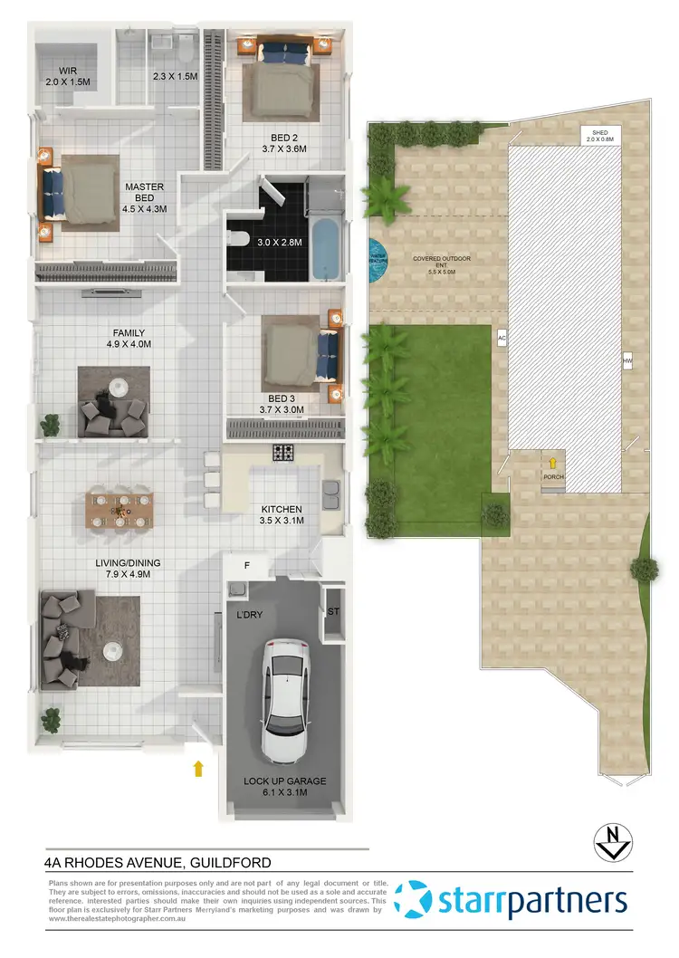 Floorplan of Homely house listing, 4a Rhodes Avenue, Guildford NSW 2161