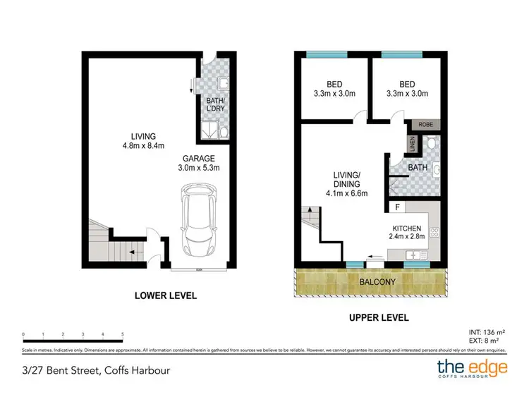 Floorplan of Homely townhouse listing, 3/27 Bent Street, Coffs Harbour NSW 2450