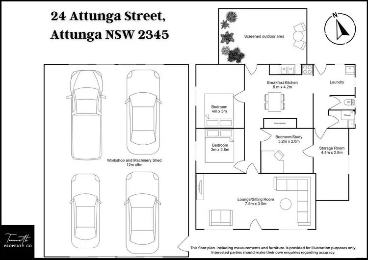Floorplan of Homely house listing, 24 Attunga Street, Attunga NSW 2345