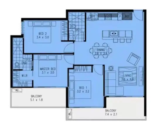 Floorplan of Homely house listing, 256 address upon request, Lawnton QLD 4501