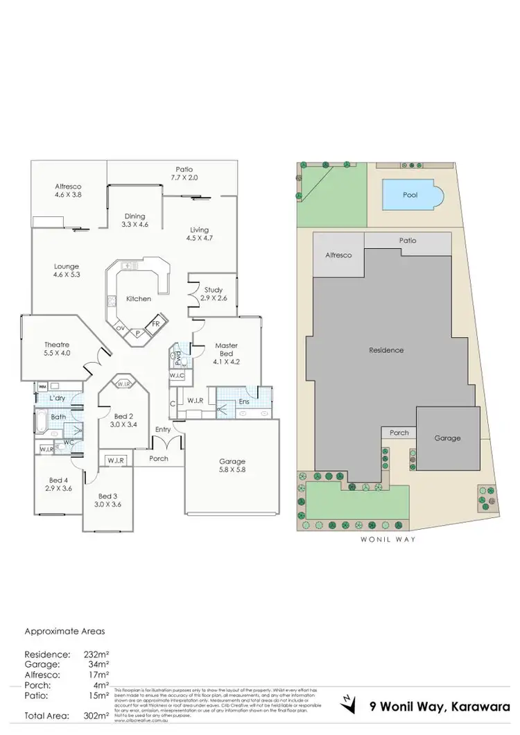 Floorplan of Homely house listing, 9 Wonil Way, Karawara WA 6152