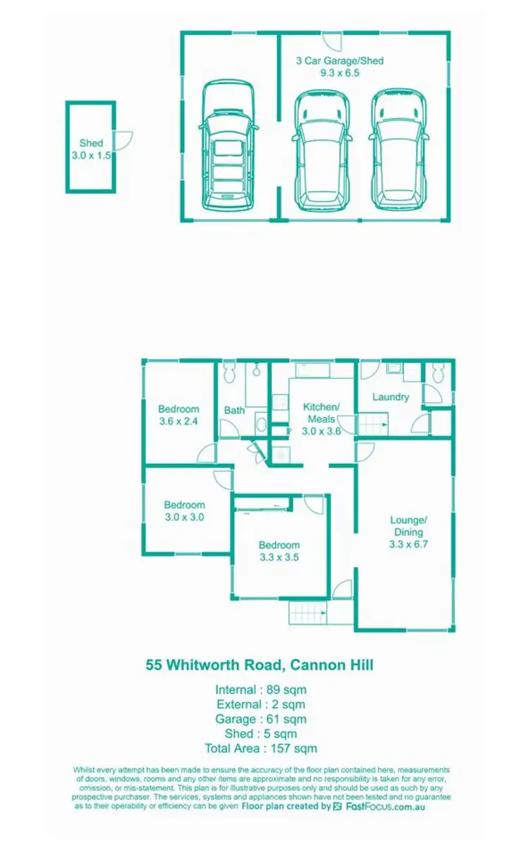 Floorplan of Homely house listing, zz55 Whitworth Road, Cannon Hill QLD 4170