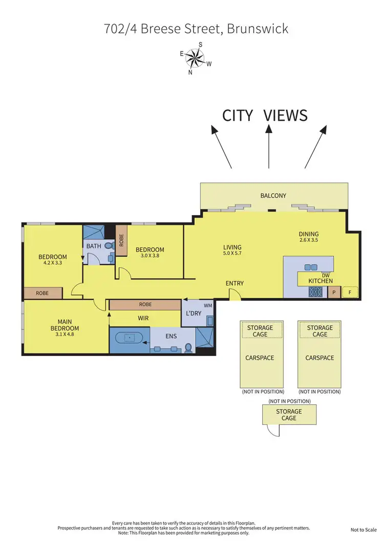 Floorplan of Homely apartment listing, 702/4 Breese Street, Brunswick VIC 3056