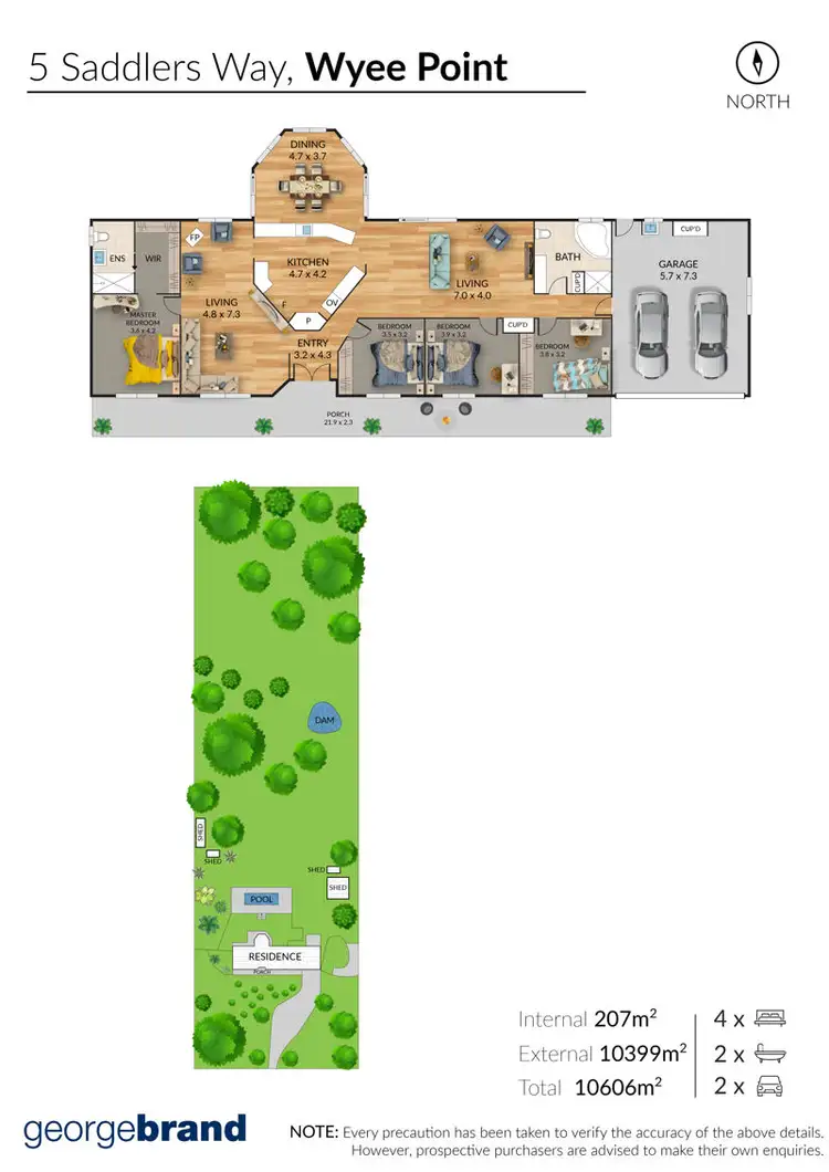 Floorplan of Homely rural property listing, 5 Saddlers Way, Wyee Point NSW 2259