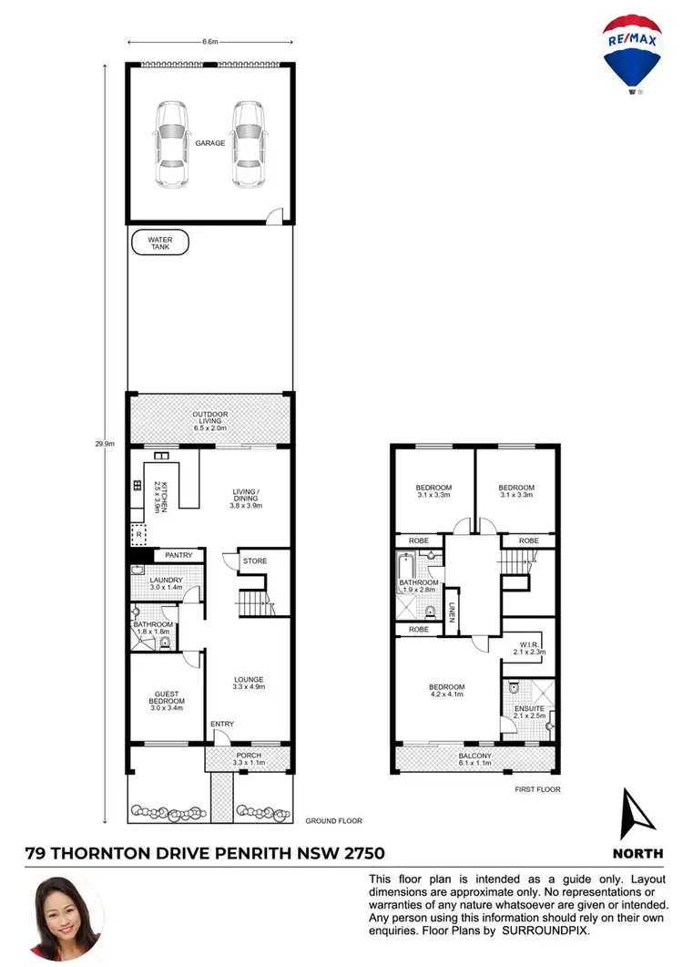 Floorplan of Homely house listing, 79 THORNTON DRIVE, Penrith NSW 2750