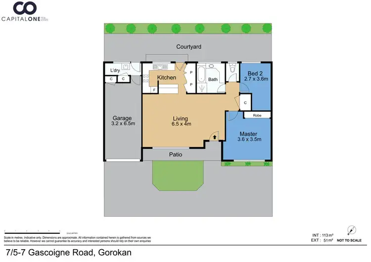 Floorplan of Homely villa listing, 7/5-7 Gascoigne Road, Gorokan NSW 2263