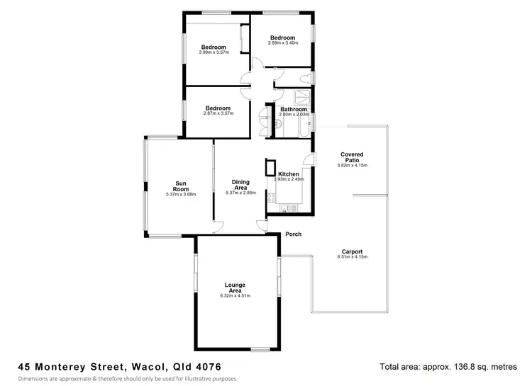 Floorplan of Homely house listing, 45 Monterey St, Wacol QLD 4076