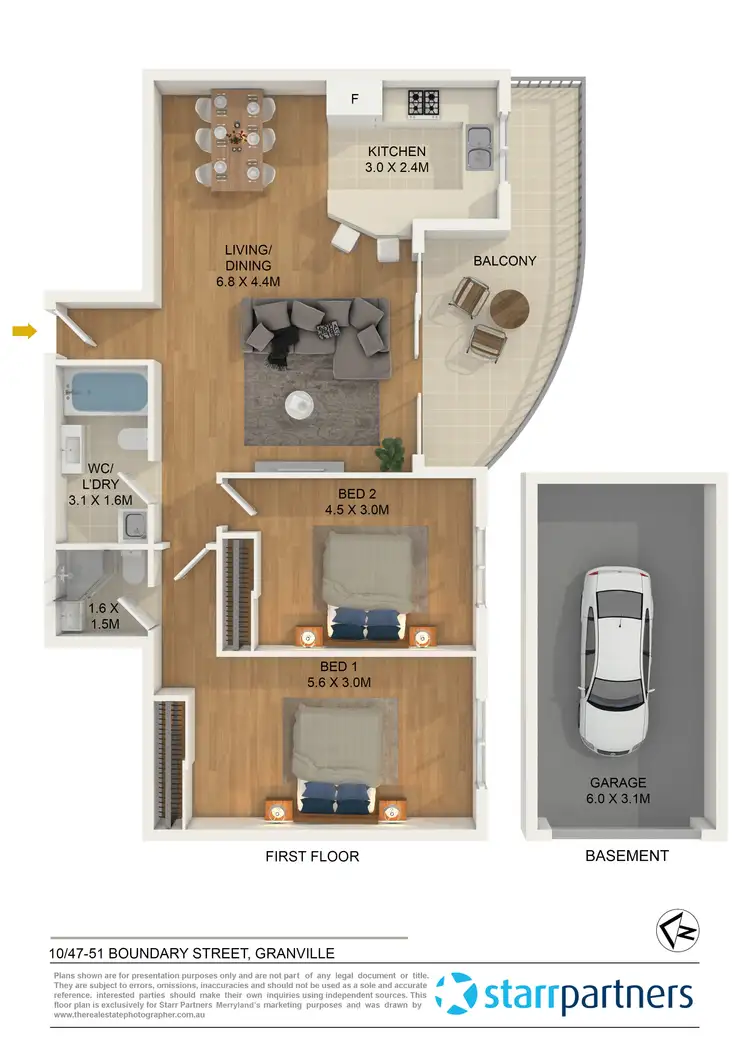 Floorplan of Homely unit listing, 10/47-51 Boundary Street, Granville NSW 2142