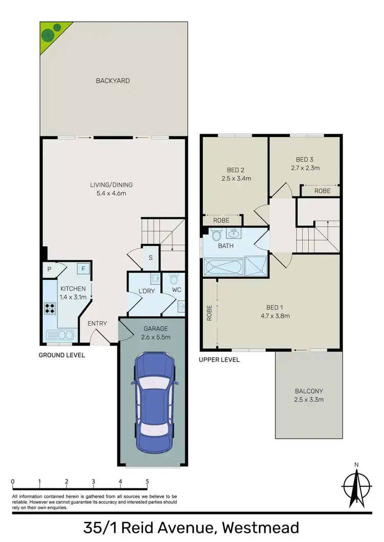 Floorplan of Homely townhouse listing, 35/1 Reid Avenue, Westmead NSW 2145