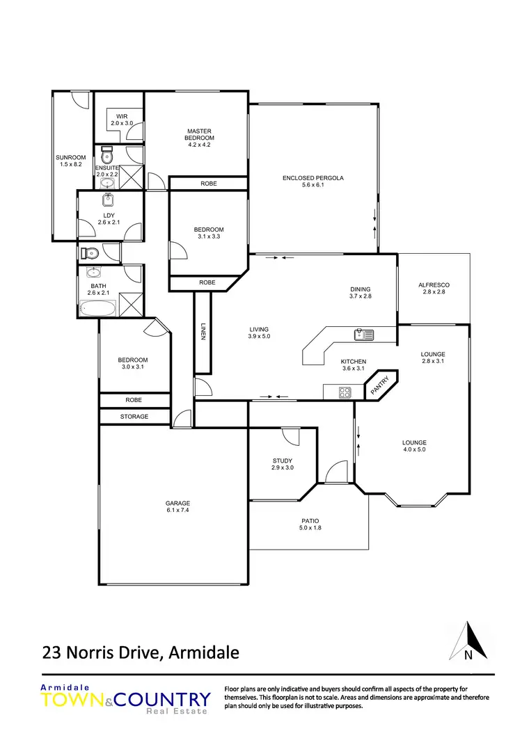 Floorplan of Homely house listing, 23 Norris Drive, Armidale NSW 2350