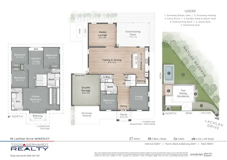 Floorplan of Homely house listing, 46 Lachlan Drive, Wakerley QLD 4154