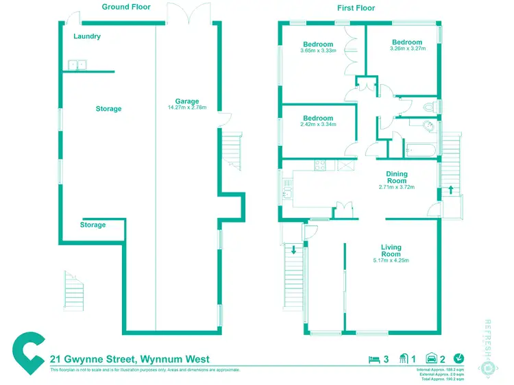 Floorplan of Homely house listing, 21 Gwynne Street, Wynnum West QLD 4178