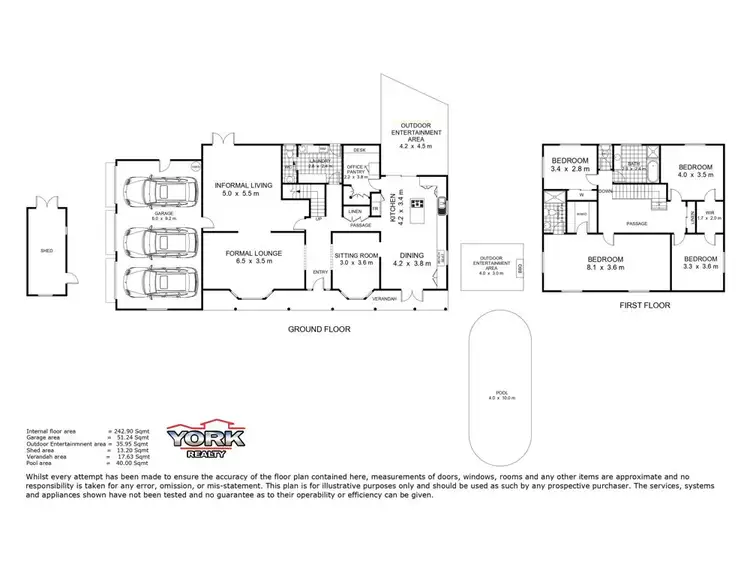 Floorplan of Homely house listing, 1 Flagstone Creek Road, Middle Ridge QLD 4350