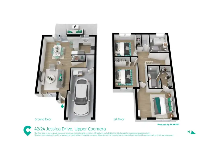 Floorplan of Homely unit listing, 42/24 Jessica Drive, Upper Coomera QLD 4209