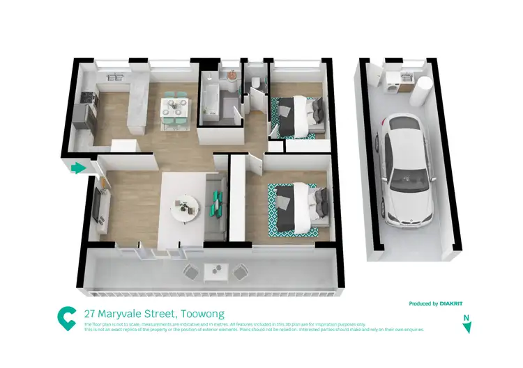 Floorplan of Homely unit listing, 5/27 Maryvale Street, Toowong QLD 4066