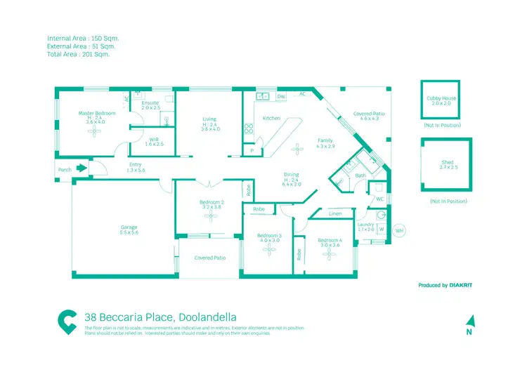 Floorplan of Homely house listing, 38 Beccaria Place, Doolandella QLD 4077
