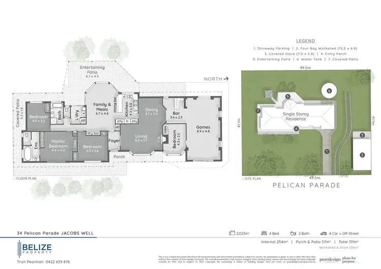 Floorplan of Homely house listing, 34 Pelican Parade, Jacobs Well QLD 4208