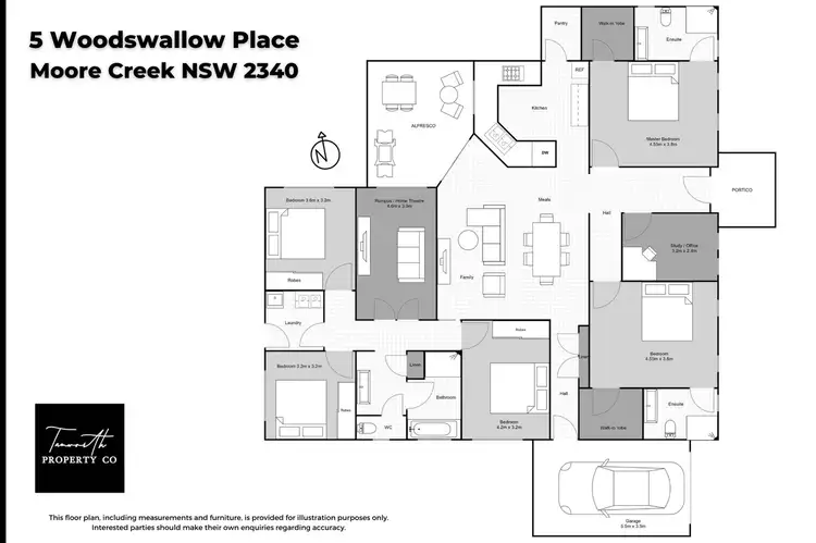 Floorplan of Homely house listing, 5 Woodswallow Close, Tamworth NSW 2340