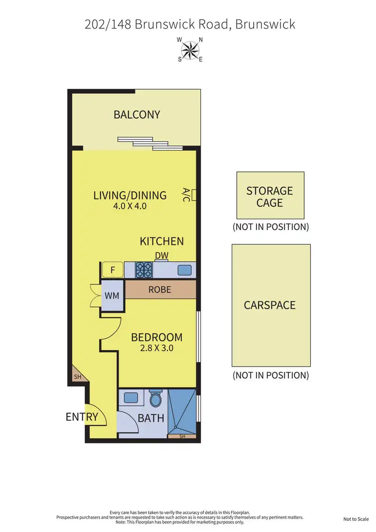 Floorplan of Homely apartment listing, 202/148 Brunswick Road, Brunswick VIC 3056