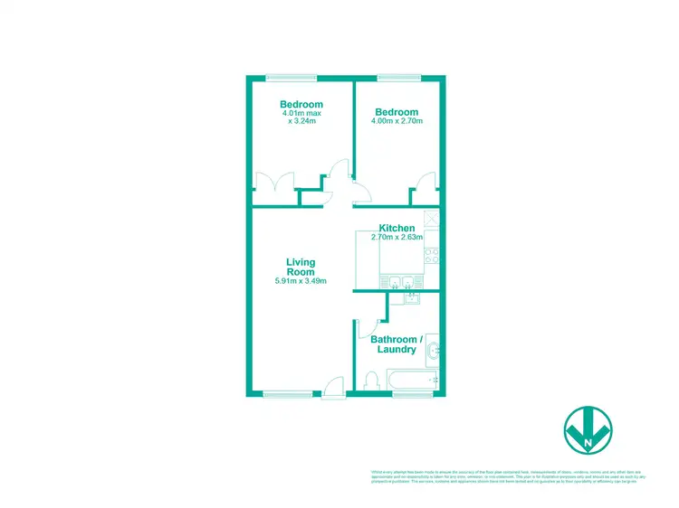 Floorplan of Homely unit listing, 5/28-30 McKean Street, Caboolture QLD 4510