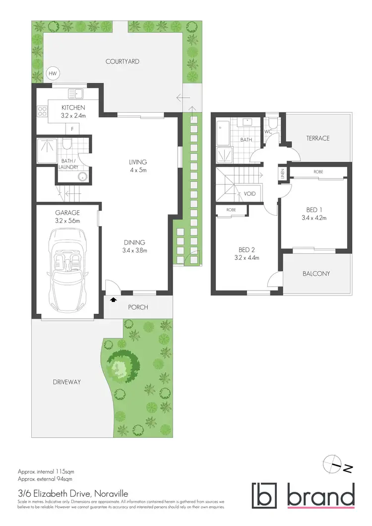 Floorplan of Homely villa listing, 3/6 Elizabeth Drive, Noraville NSW 2263