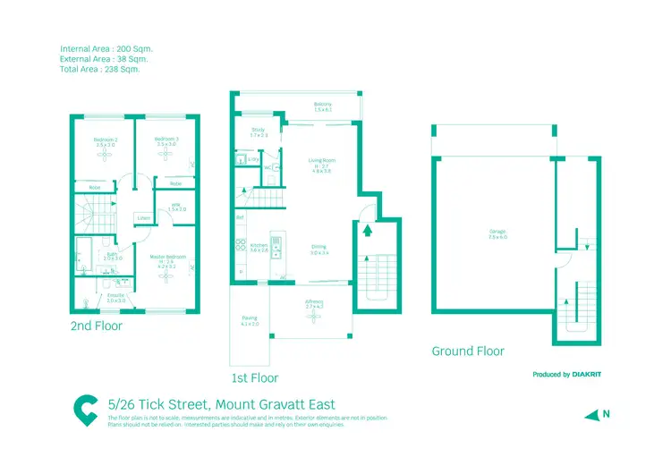 Floorplan of Homely townhouse listing, 5/26 Tick Street, Mount Gravatt East QLD 4122