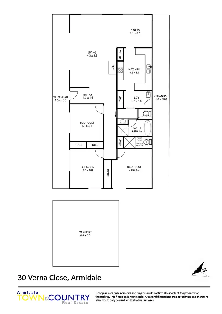Floorplan of Homely house listing, 30 Verna Close, Armidale NSW 2350