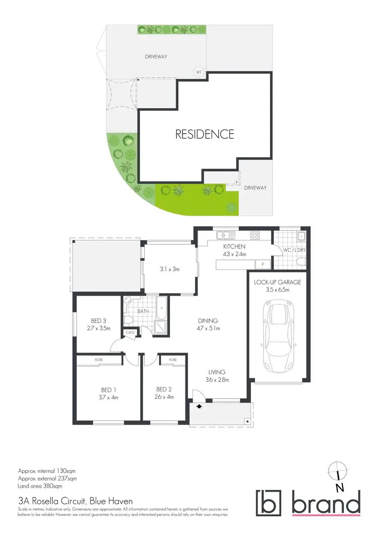 Floorplan of Homely house listing, 3A Rosella Circuit, Blue Haven NSW 2262