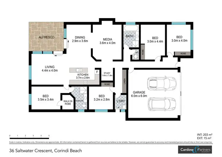 Floorplan of Homely house listing, 36 Saltwater Crescent, Corindi Beach NSW 2456