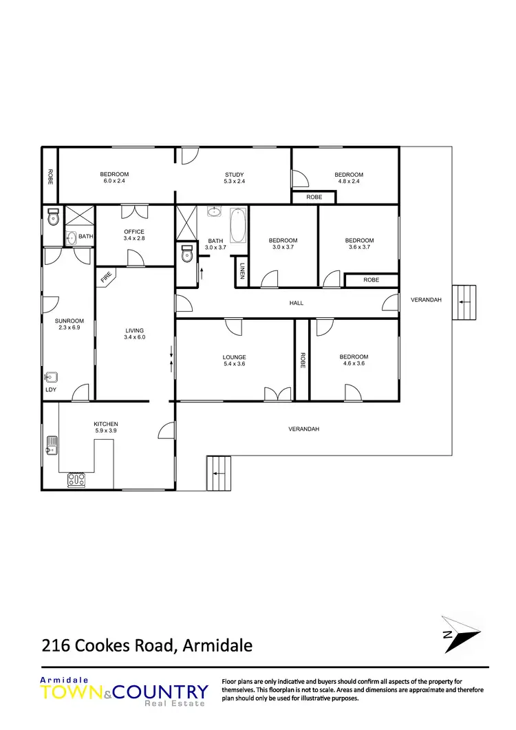 Floorplan of Homely rural property listing, 216 Cookes Road, Armidale NSW 2350