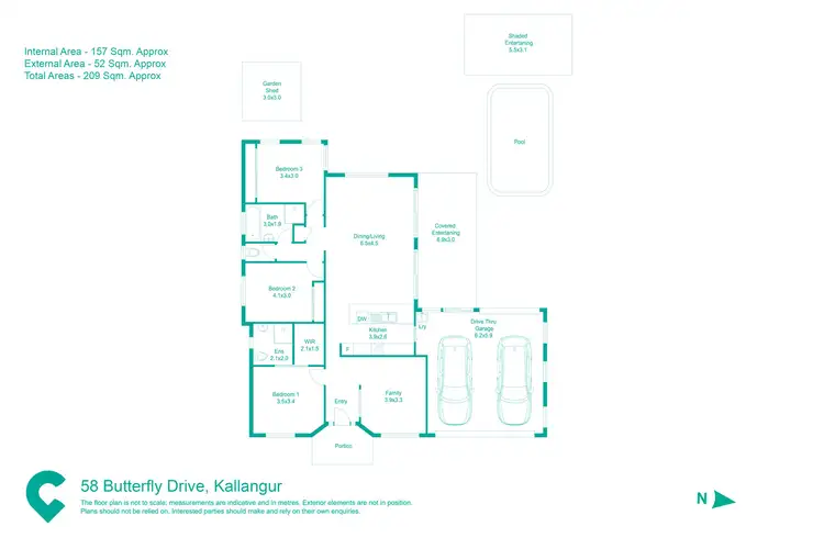 Floorplan of Homely house listing, 58 Butterfly Drive, Kallangur QLD 4503