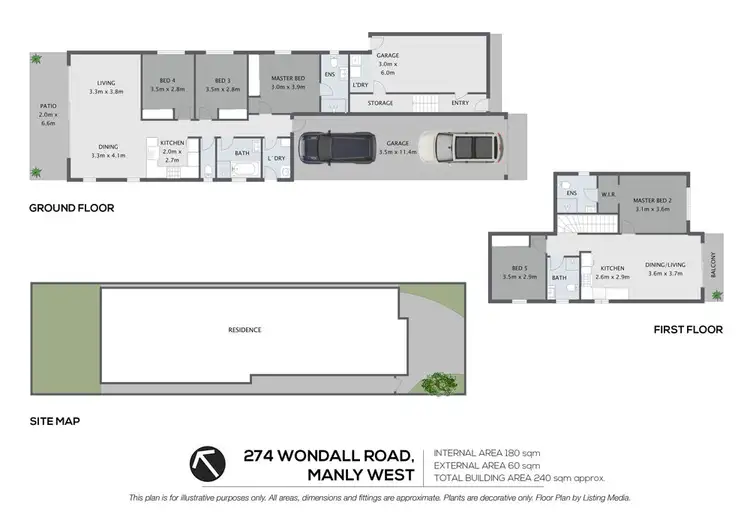 Floorplan of Homely house listing, 274 Wondall Road, Manly West QLD 4179
