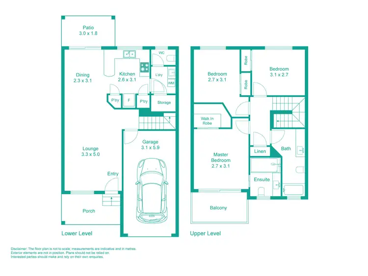 Floorplan of Homely townhouse listing, 57/8 Ruocco Street, Bracken Ridge QLD 4017