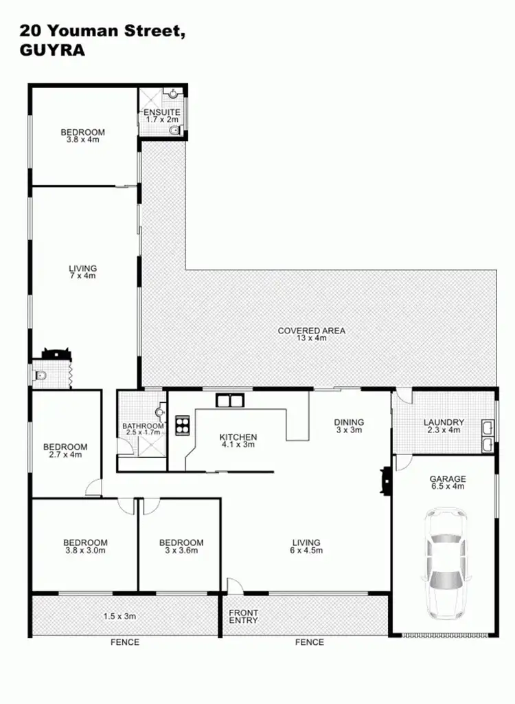 Floorplan of Homely house listing, 20 Youman Street, Guyra NSW 2365