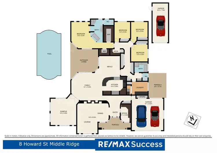 Floorplan of Homely house listing, 8 Howard Street, Middle Ridge QLD 4350