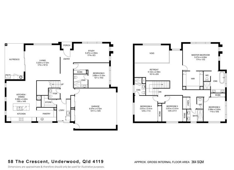Floorplan of Homely house listing, 58 The Crescent, Underwood QLD 4119