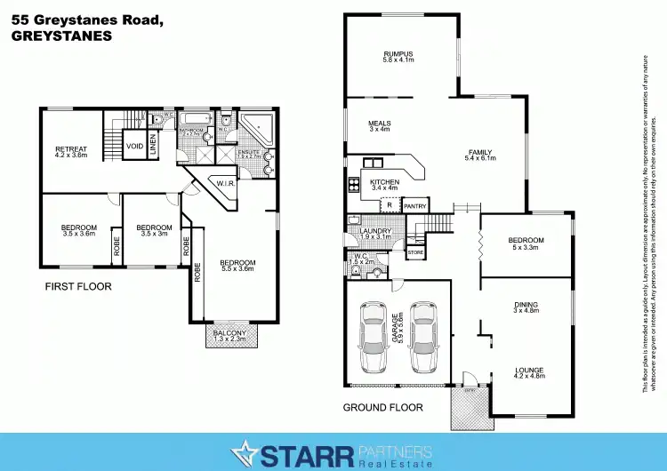 Floorplan of Homely house listing, 55 Greystanes Road, Greystanes NSW 2145