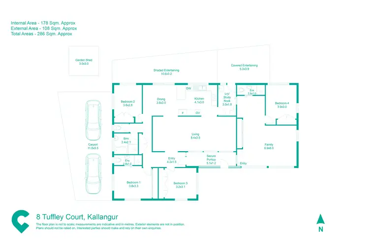Floorplan of Homely house listing, 8 Tuffley Court, Kallangur QLD 4503