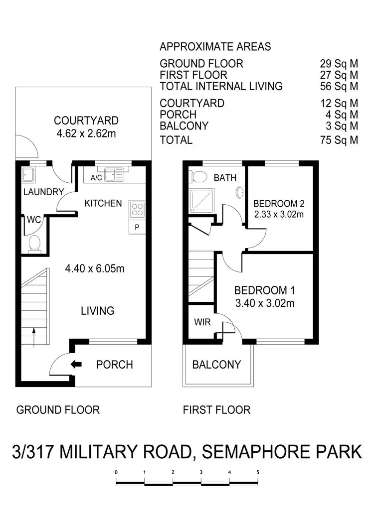Floorplan of Homely unit listing, 3/317 Military Road, Semaphore Park SA 5019