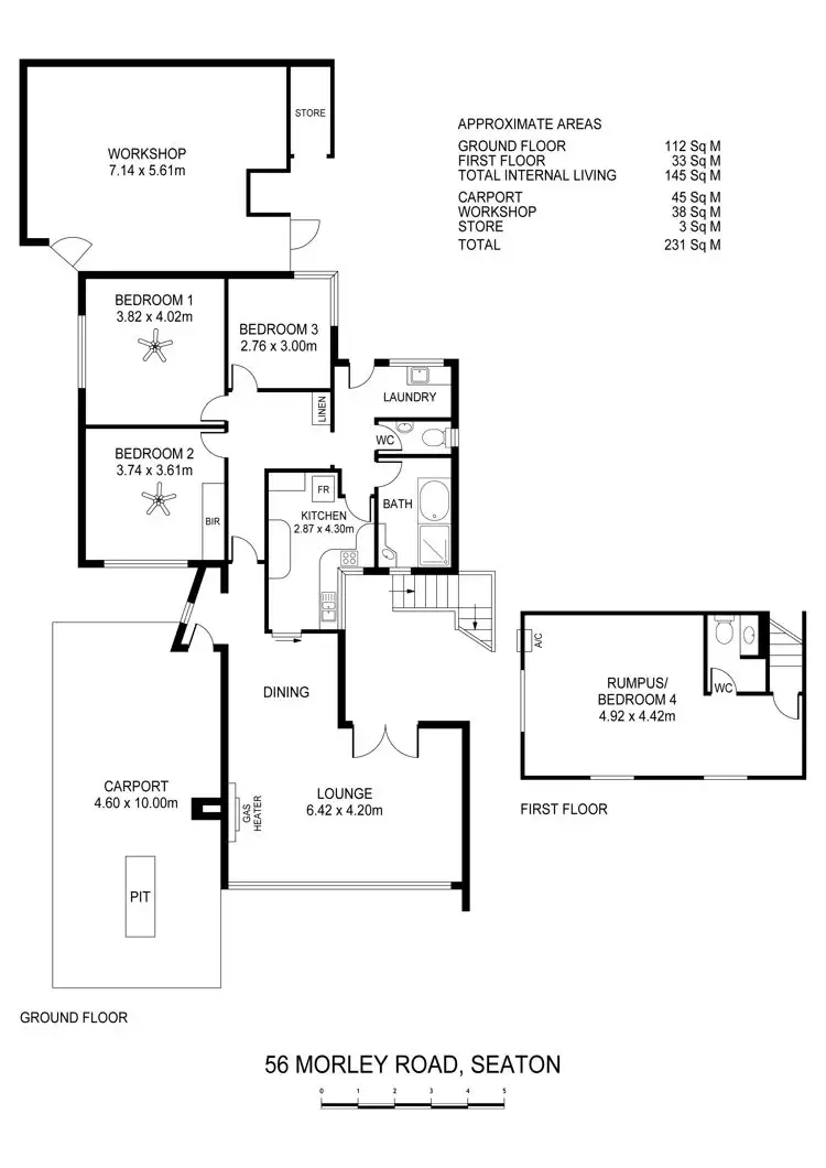 Floorplan of Homely house listing, 56 Morley Road, Seaton SA 5023