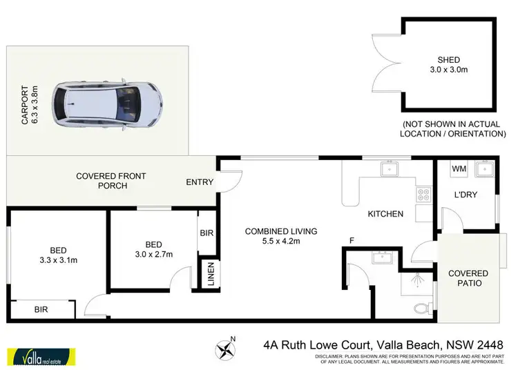 Floorplan of Homely house listing, 4A Ruth Lowe Court, Valla Beach NSW 2448