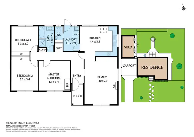 Floorplan of Homely house listing, 10 Arnold Street, Junee NSW 2663