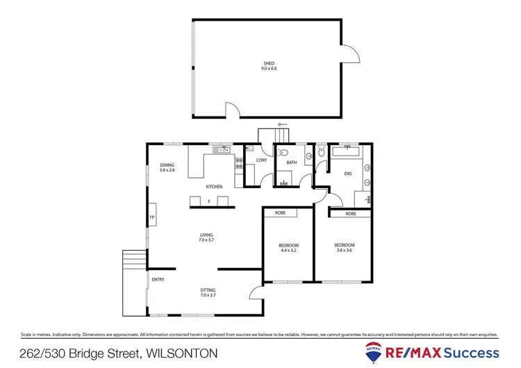 Floorplan of Homely unit listing, 262/530 Bridge Street, Wilsonton QLD 4350