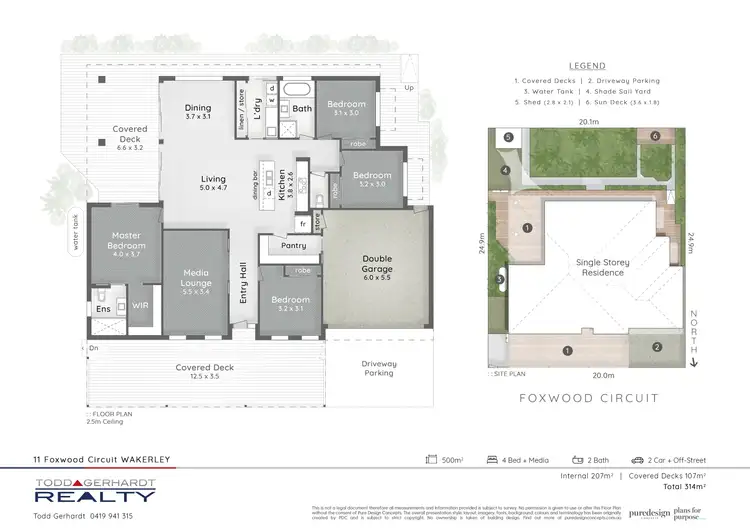Floorplan of Homely house listing, 11 Foxwood Circuit, Wakerley QLD 4154
