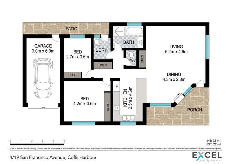 Floorplan of Homely villa listing, 4/19-21 San Francisco Avenue, Coffs Harbour NSW 2450