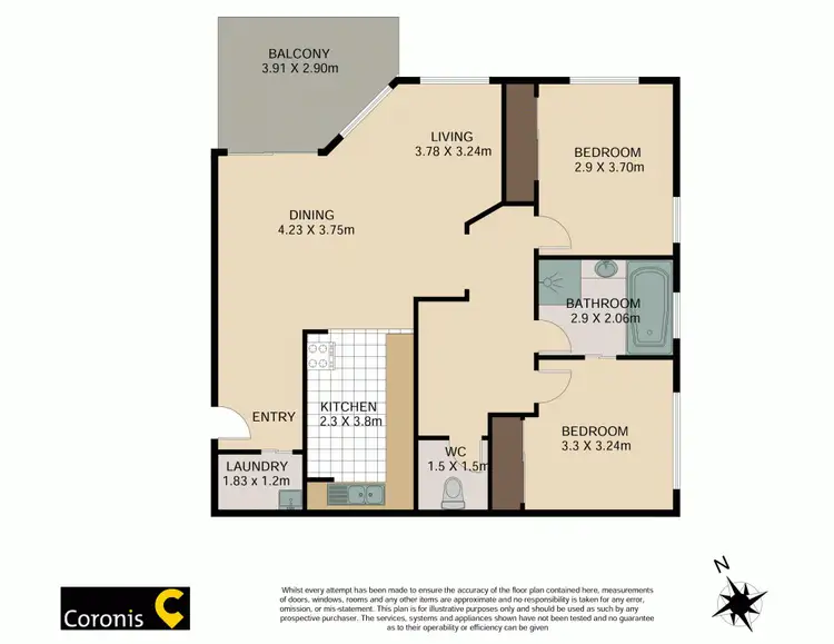 Floorplan of Homely unit listing, 4/21-25 Careela Street, Mooloolaba QLD 4557