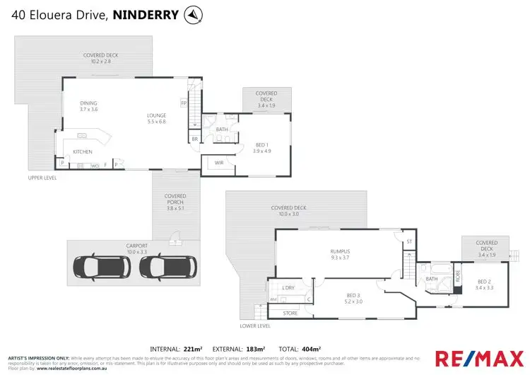 Floorplan of Homely house listing, 40 Elouera Drive, Ninderry QLD 4561