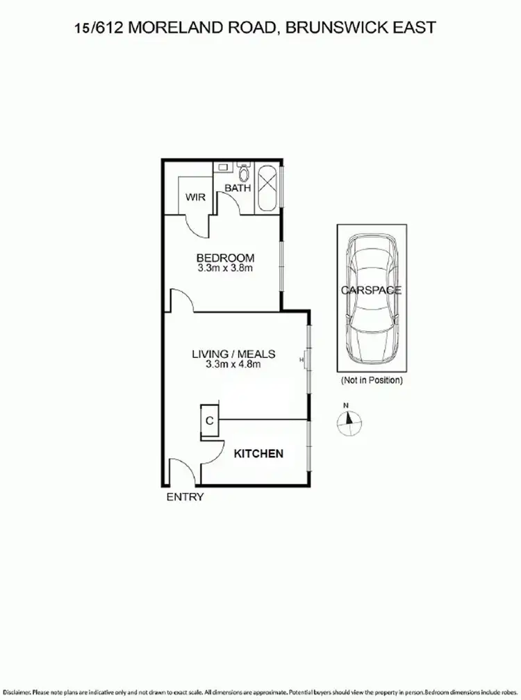 Floorplan of Homely apartment listing, 15/612 Moreland Road, Brunswick West VIC 3055