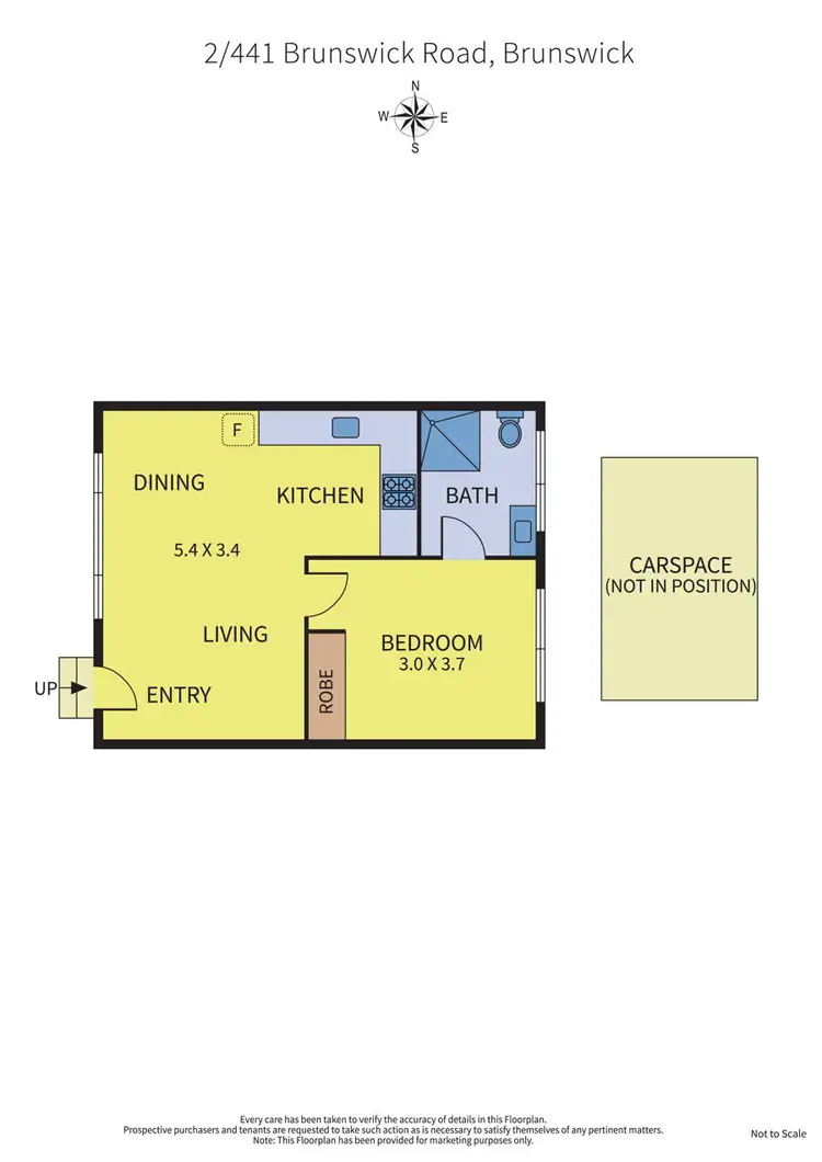 Floorplan of Homely apartment listing, 2/441 Brunswick Road, Brunswick West VIC 3055